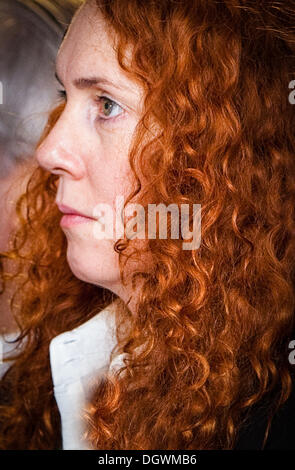 Rebekah Brooks former Sun Editor and News of the World and Chief executive of News International.  Facing Phone Hacking charges at the Old Bailey, London. Stock Photo