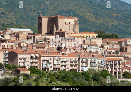 Castle, Castello dei Ventimiglia, Castelbuono, Sicily, Italy, Europe Stock Photo