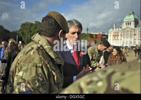 London, UK. 26th Oct, 2013. Philip Hammond MP, Secretary of State for Defence, at the Reserves recruitment event in Horse Guards Parade. © Michael Preston/Alamy Live News Stock Photo