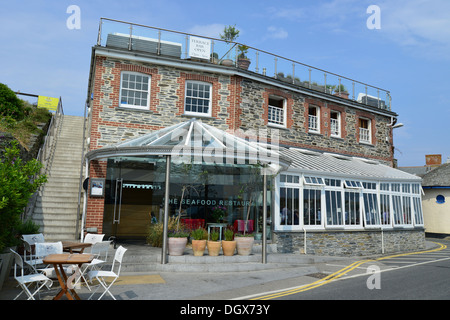 Rick Stein's Seafood Restaurant, South Quay, Padstow, Cornwall, England, United Kingdom Stock Photo