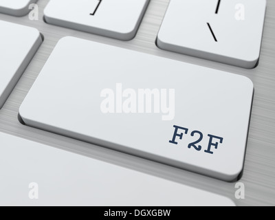 F2F. Internet Concept. Stock Photo