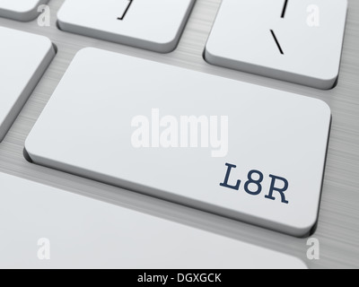 L8R. Internet Concept. Stock Photo