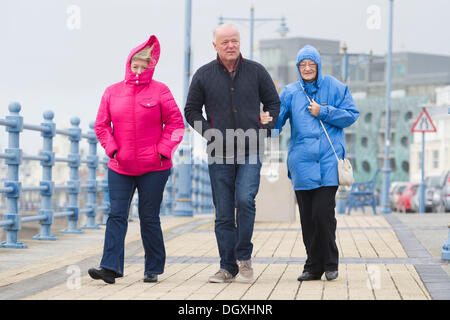 Porthcawl, Wales, UK. October 27. Strong winds at Porthcawl, South Wales as a major atlantic storm moves across the UK. The stormy weather will continue into Monday with winds gusting at up to 80mph.  Matthew Horwood / Alamy Live News Stock Photo