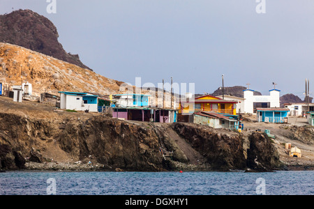The seasonal / temporary fishing village; San Benito Oeste, one of the Islas San Benitos, Baja California Norte, Mexico