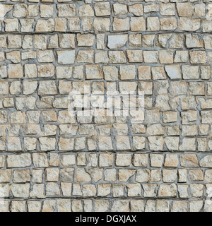 Seamless Texture of  Wall With Decorative Stone. Stock Photo