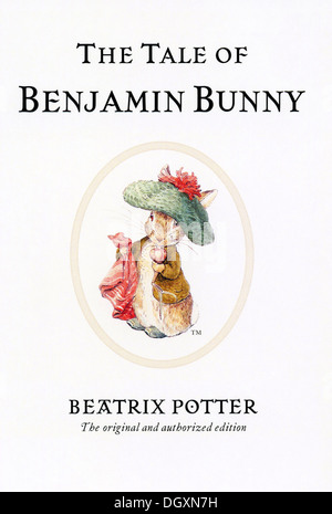 Beatrix Potter - The Tale of Benjamin Bunny book cover, 1904 Stock Photo
