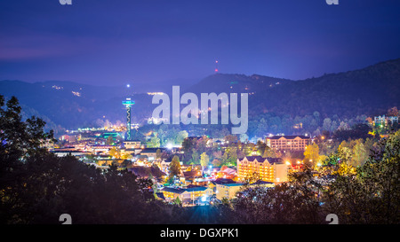 Gatlinburg, Tennessee in the Smoky Mountains. Stock Photo