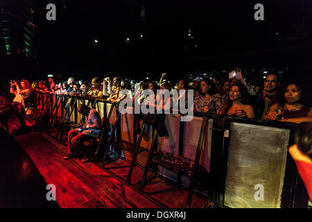 Concert crowd at the Los Van Van concert at the Forum HMV in Kentish Town, London, England, UK. Stock Photo