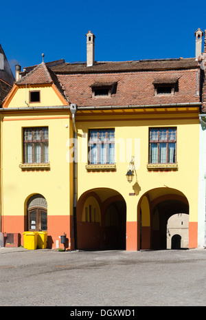 Colorful houses in Sighisoara, Romania Stock Photo