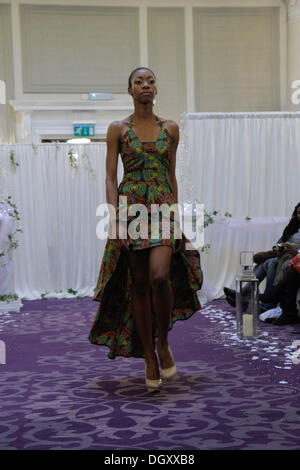 London, UK. 27th October 2013. Caribella Designs during the Mahogany Bridal Show 2013 at The Grand Connaught Rooms in London. Credit: Elsie Kibue / Alamy Live News Stock Photo