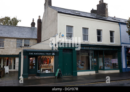 the national trust shop and printing house museum main street cockermouth cumbria england Stock Photo
