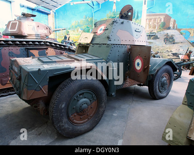 Panhard AMD 178 in the tank museum, Saumur, France, pic-1 Stock Photo