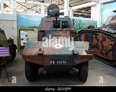 Panhard AMD 178 in the tank museum, Saumur, France, pic-4 Stock Photo