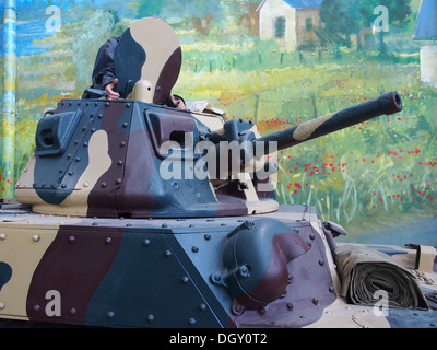AMC 35, tank museum, Saumur, France, pic-5 Stock Photo