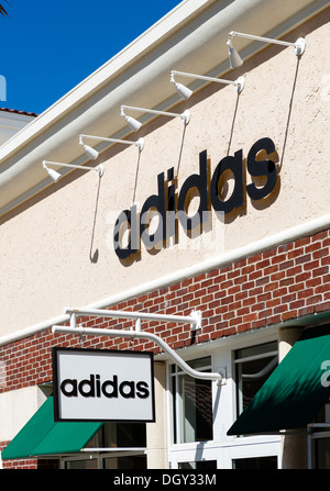 Adidas Store, Orlando Premium Outlets, Lake Buena Vista, Orlando Stock Photo - Alamy