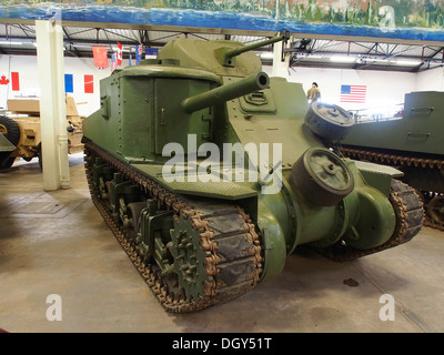 M3 General Lee, tanks in the tank museum, Saumur, France, pic-2 Stock Photo