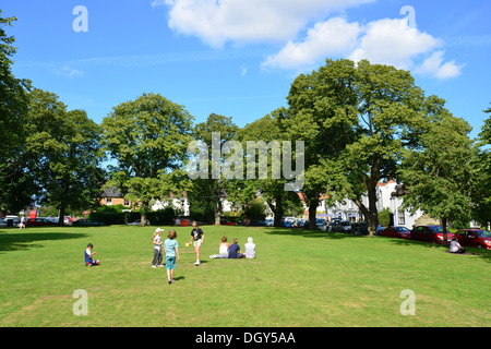 The Green at The Buttlands, Wells-next-the-Sea, Norfolk, England, United Kingdom Stock Photo