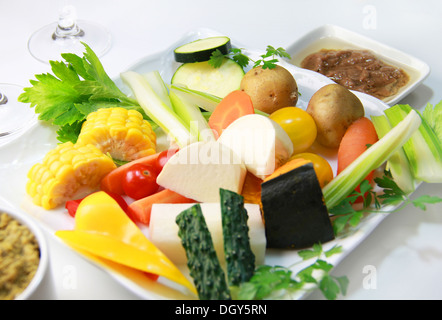 Bagna cauda Stock Photo