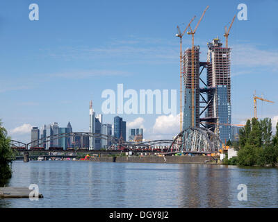 New European Central Bank, ECB, under construction, Frankfurt am Main, Hesse Stock Photo