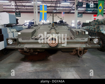 Stridsvagn 103 in the tank museum, Saumur, France, pic-2 Stock Photo