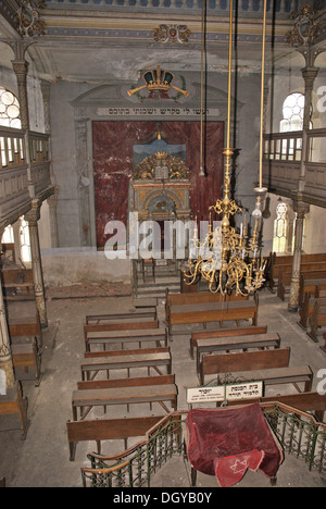 5509. Vatra Dornei, Romania. The Great Temple built in 1902. Interior showing the great wooden Ark Stock Photo