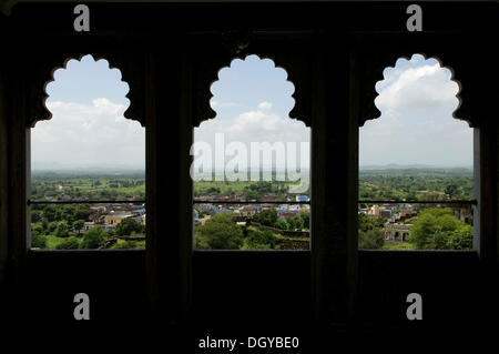 View of Bambora, Karni Fort Bambora Palace Hotel, Rajasthan, India Stock Photo