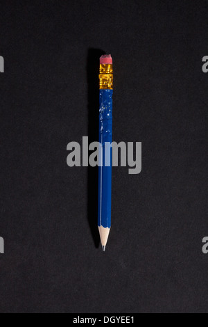 A pencil with a chewed up end Stock Photo