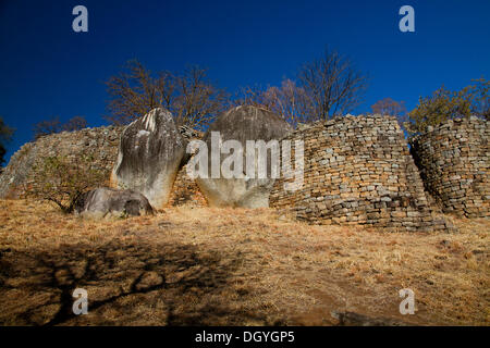 Western Enclosure, Great Zimbabwe, near Masvingo, Zimbabwe, Africa Stock Photo