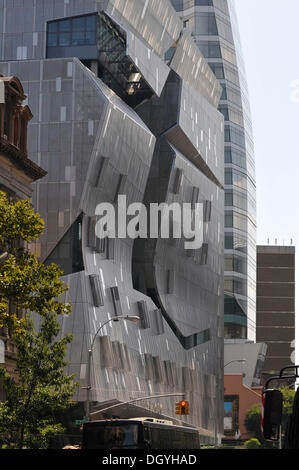 Interesting facade of a high-rise building, Cooper Union Building, 3rd, East Village, New York City, New York, USA Stock Photo