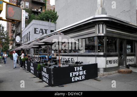 The Empire Diner, 10th Avenue, Chelsea, New York City, New York, USA, United States, North America Stock Photo