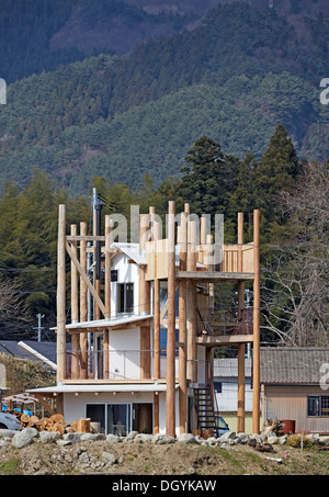 Japan after the Storm - Home for all in Rikuzentakata, Rikuzentakata, Japan. Architect: Toyo Ito, Kumiko Inui, Akihisa Hirata an Stock Photo