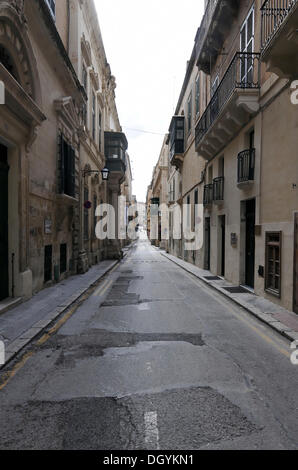 South Street, old town, Valletta, Malta, Europe Stock Photo