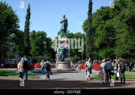 Statue of Johan Ludvig Runeberg, Esplanade Park, Helsinki, Finland