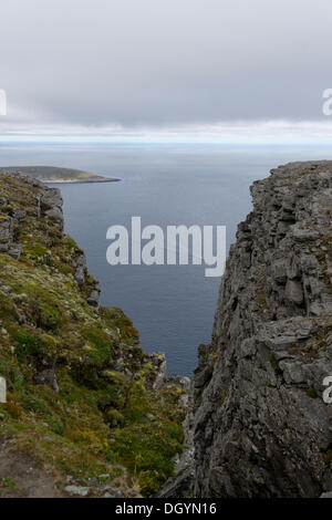 North Cape platform, Barents Sea, Nordkapp, Norway Stock Photo