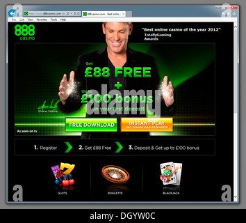 Interfața 888 Casino