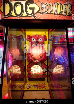 Games in an amusement arcade on Brighton Pier Stock Photo