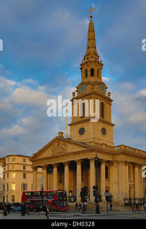 St. Martin-in-the-Fields church, Trafalgar Square, Knightsbridge, London, London region, England, United Kingdom Stock Photo