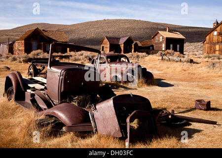 Ghost town of Bodie, Bodie, California, United States Stock Photo