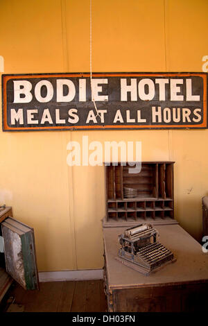 Bodie Hotel, ghost town of Bodie, Bodie, California, United States Stock Photo