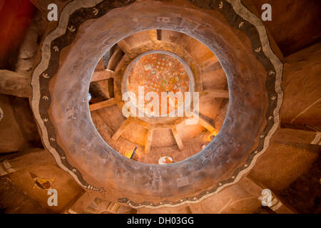 Replicas of Indian rock art in the Desert View Watchtower, Grand-Canyon-Nationalpark, Arizona, United States Stock Photo