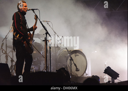 Icelandic band Sigur Rós performs at A Perfect Day Festival (IT) 2012 Stock Photo