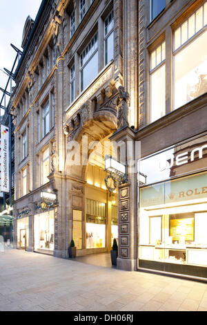 Maedlerpassage shopping arcade, entrance to Auerbach's Keller, Leipzig, Saxony, PublicGround Stock Photo