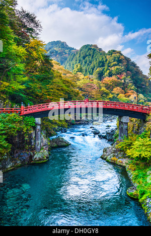 Sacred Bridge of Nikko, Japan. Stock Photo