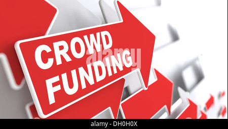 Crowd Funding. Internet Concept. Stock Photo