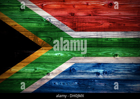 Flag of South Africa on weathered concrete Stock Photo - Alamy