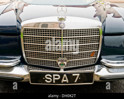 British registered "SPA 7" Mercedes saloon car - France. Stock Photo