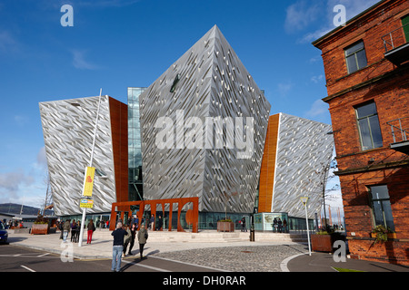 titanic belfast visitor centre titanic quarter Belfast Northern Ireland Stock Photo