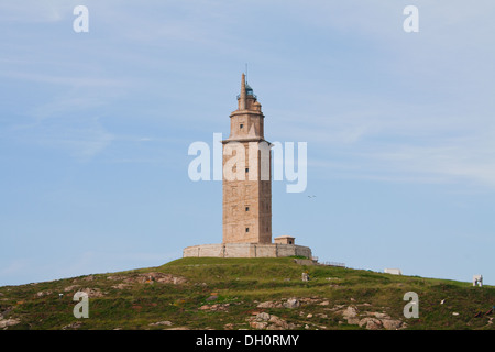 Tower of Hercules (Torre de Hercules) ancient roman lighthouse in La ...