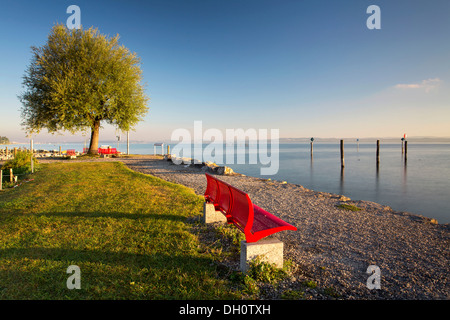 Early morning in the port of Guettingen, Lake Constance, Switzerland, Europe, PublicGround Stock Photo