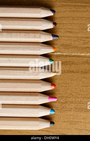 Row of pencils Stock Photo